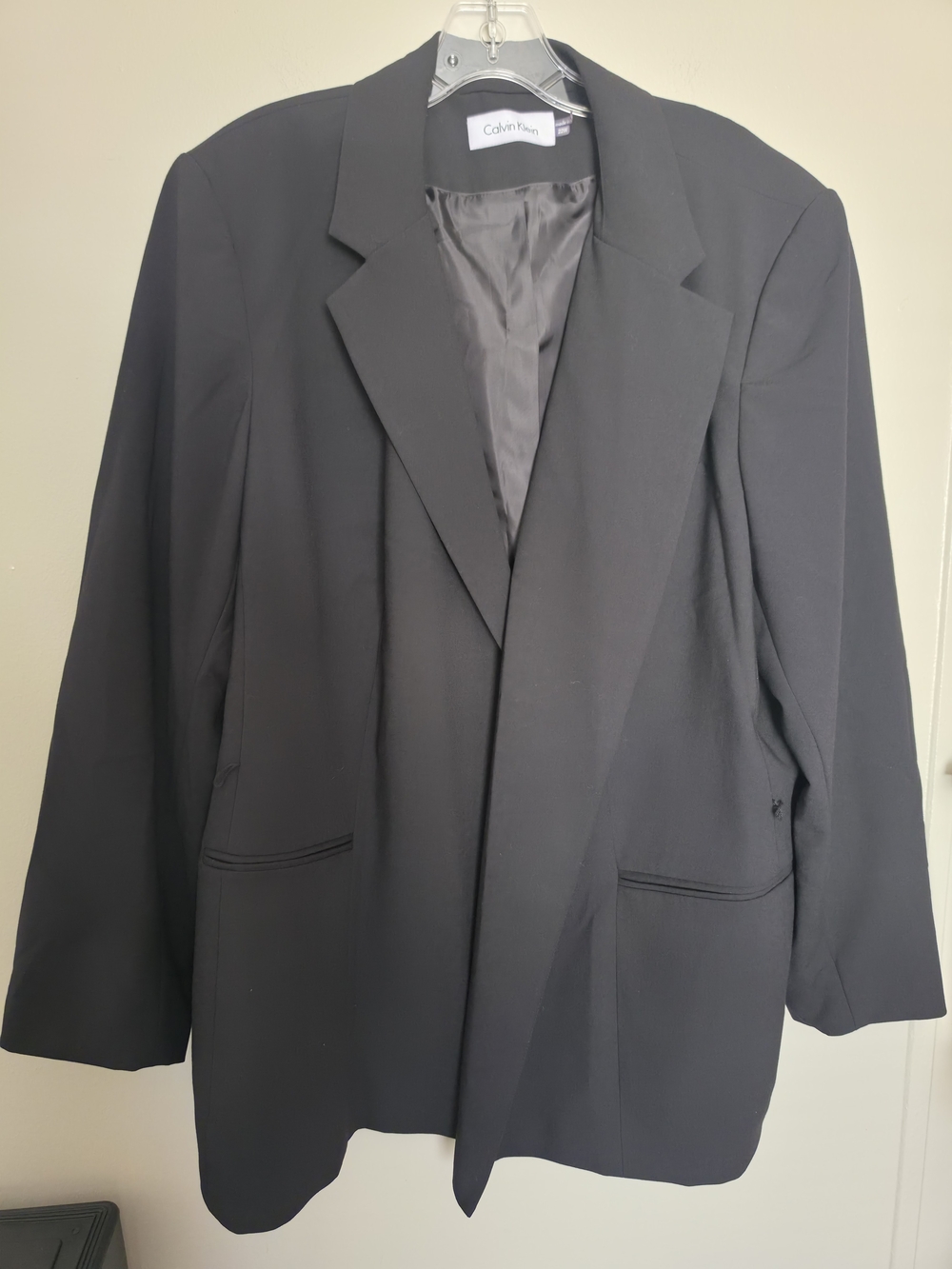 Calvin Klein Women's Plus Size Black Blazer Jacket 22W